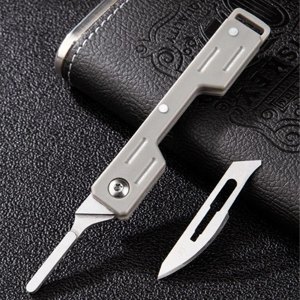 Mini Performance Folding Machinery Cost Scalpel Medical Folding Knife EDC Outdoor Unpacking Pocket Knife 6