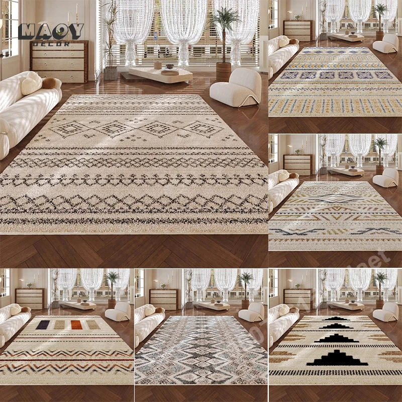 

Nordic Simplicity Style Living Room Carpet Light Luxury Soft Large Area Bedroom Decorative Carpets Non Slip Comfortable Home Rug