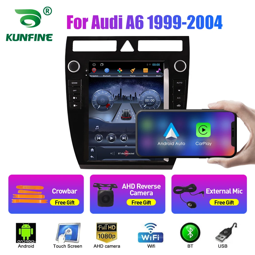 

Автомобильный радиоприемник 9,7 дюйма Tesla Style 2 Din Android для Audi A6 1999-2004 стерео автомобильный мультимедийный видеоплеер DVD GPS навигация