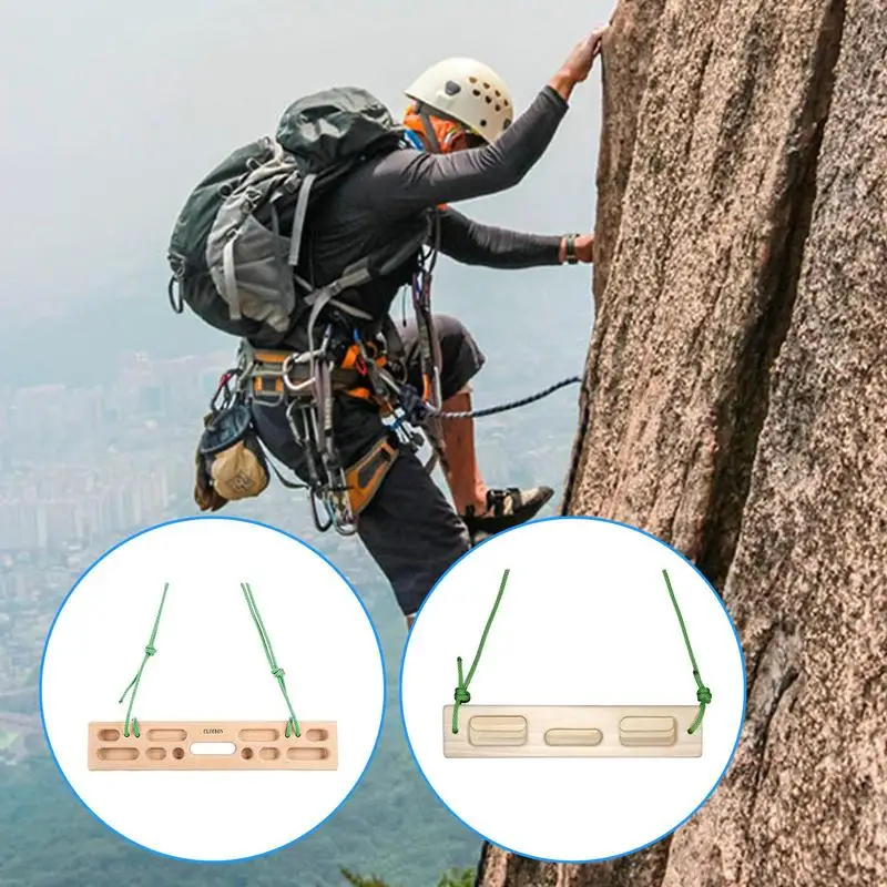 

Climbing Hangboard Forearm Exerciser Portable Hand Grip Climbing Board Trainer For Home And Climbing Gym Gym RV Training