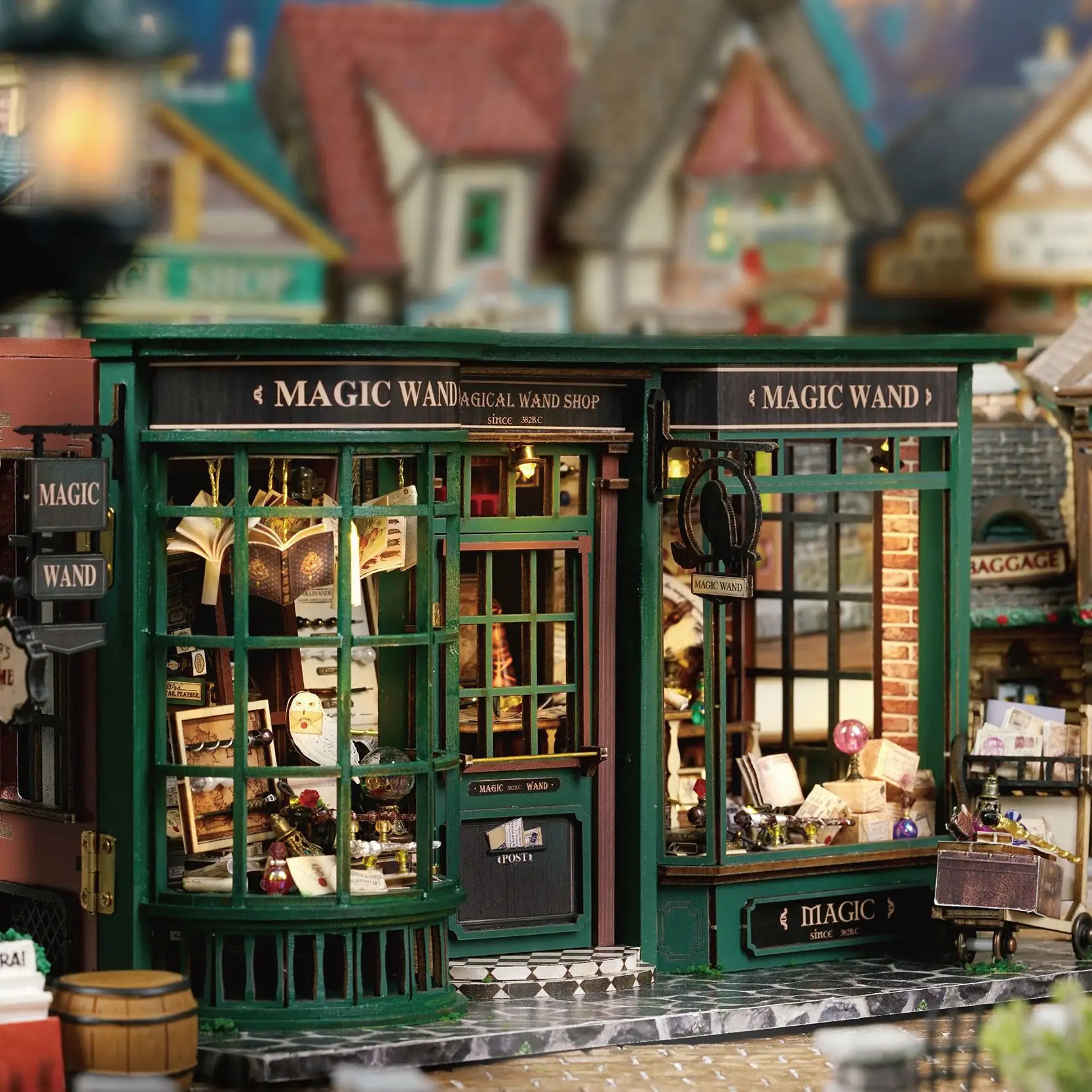 DIY Wooden Doll Houses Magic House Miniature Building Kits with Furniture Led Lights Dollhouse Toy Model for Birthday Gift Ideas 3