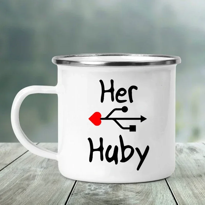 His & Her Huby Wifiy Coffee Mug Set - طقم أكواب قه...