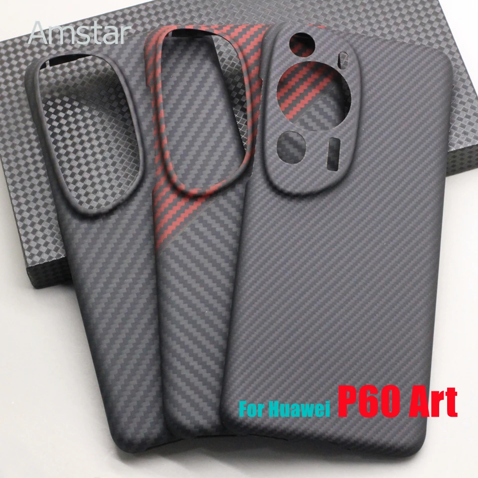 

Разноцветный защитный чехол Amstar из углеродного волокна для Huawei P60 Art Cover Premium Aramid Fiber, ультратонкие противоударные Чехлы P60 Art