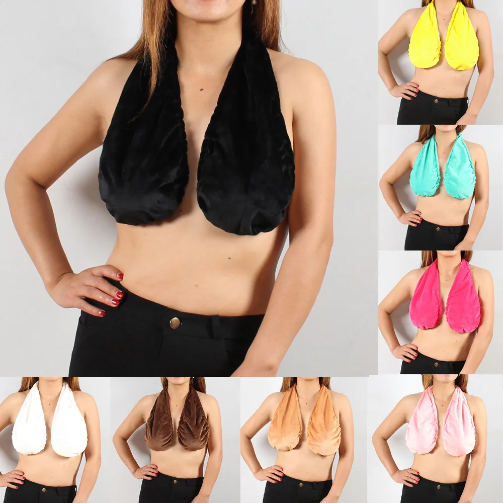 Women Breast-feeding Tube Top Bath Towel Hanging Neck Women's Intimates Breathable Sexy Towel Bra Female Underwear Crop Top