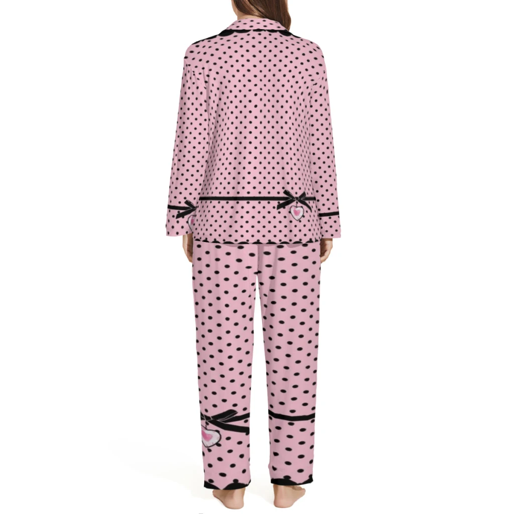 Pink Plaid Series Printed Sleepwear Set  Long-Sleeve New Pajamas Sets Night New Winter