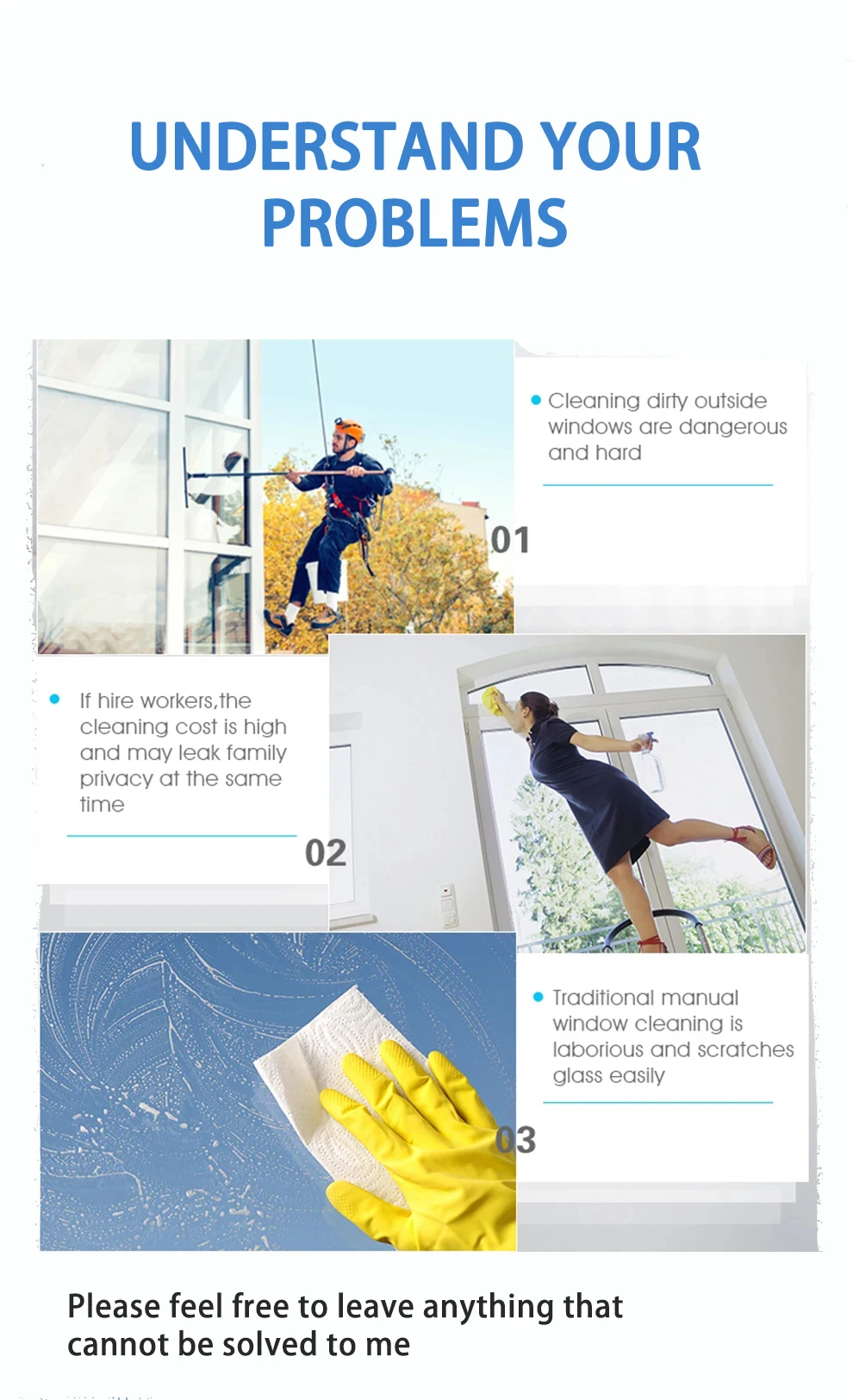 Description Picture 4 of itemW-S3S electric window cleaner Remote Control Smart Automatic Bilateral Water Spray Square clean glass Robot Home office use