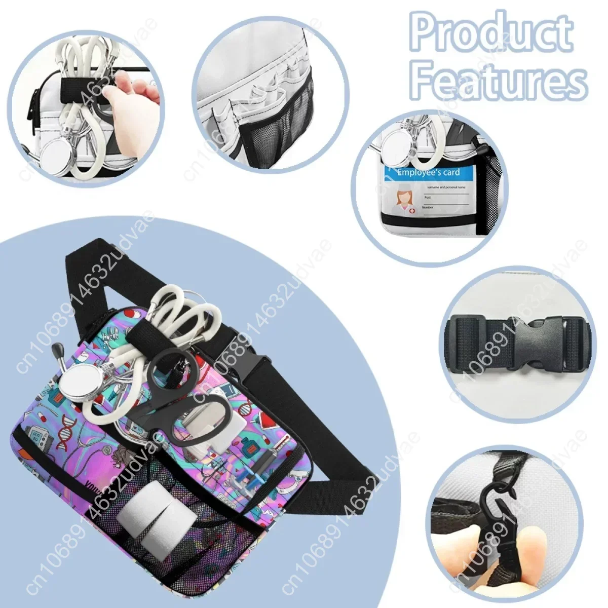 Adjustable Medical Pack Practical Nursing Belt Organizer Care Tool Pouch Women Portable Fanny Pack Emergency Supplies Sac Femme
