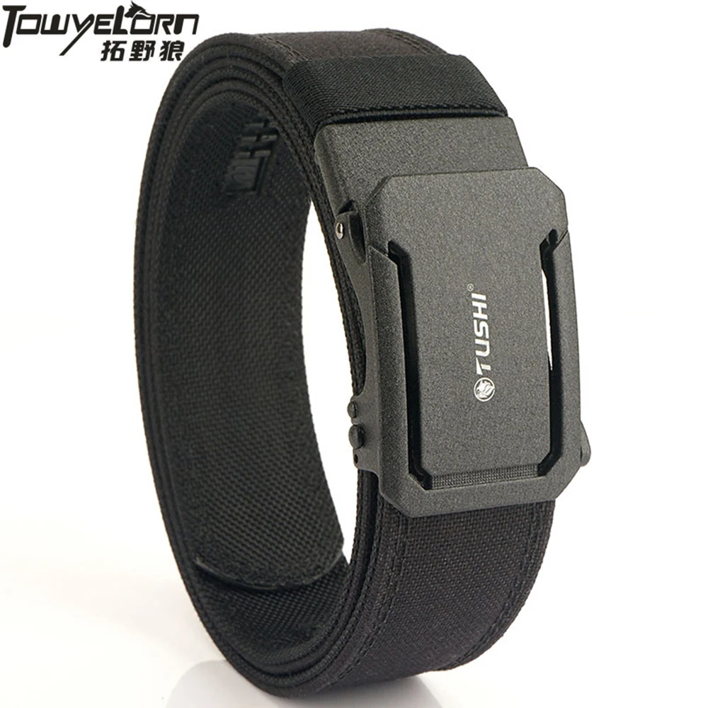 

New Belt Men Outdoor Hunting Metal Tactical Belt Multi-function Alloy Buckle High Quality Marine Corps Canvas Hanging Gun Belt