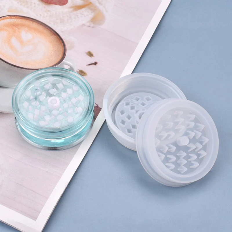 에폭시 송진 몰드, DIY 잎 허브, 연마기 향신료 분쇄기, 그라인딩 실린더, 실리콘 몰드, 1 세트