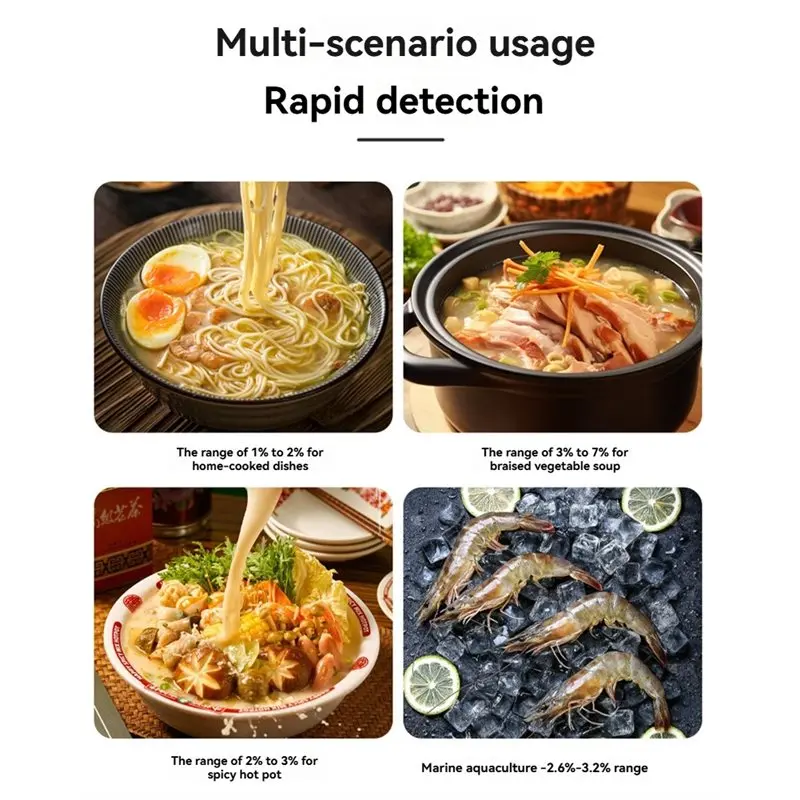 LICE-전문 식품 염분계 0.01%-26% 염분 분석기 염도 농도 측정기 마리네이드 커드 수프 두부 고기