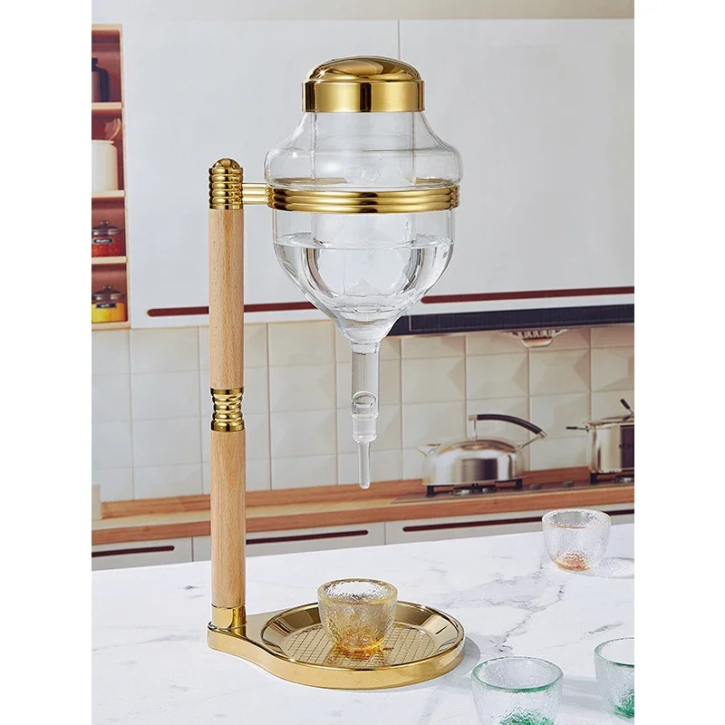 GIEMZA Ice Champagne Bucket Wine Buckets Chiller for Parties Clear Glass Set Beverage Tub Cooler Home Bar Thing