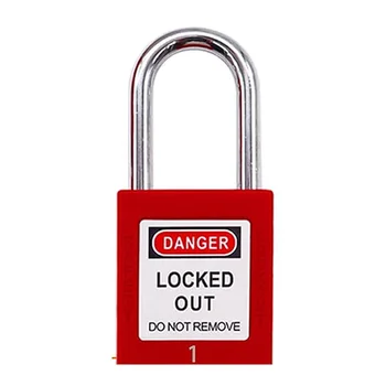 Lockout Tagout Kit, Nylon Ties, Safety Padlocks With Number,Group Lockout Hasps, Universal Kit With Red Pocket Bag Durable-Y41A 1