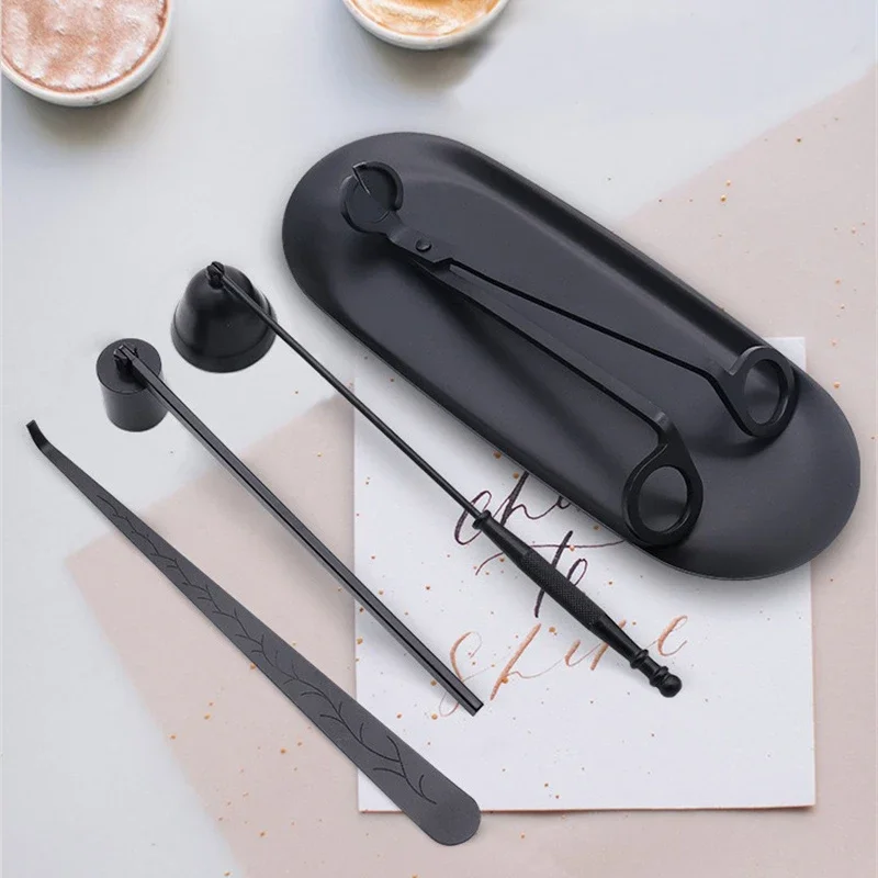 Candle Extinguishing Tool Candle Trimmer Wick Trimming Scissors/hook/candle Tray/candle Nursing Tool Stainless Steel candle wick trimmer candle damper candle snuffer