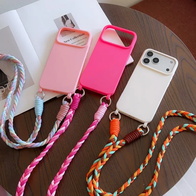 รูปสินค้า เคสโทรศัพท์มือถือสายคล้องคอแฟชั่น ลายลูกกวาด