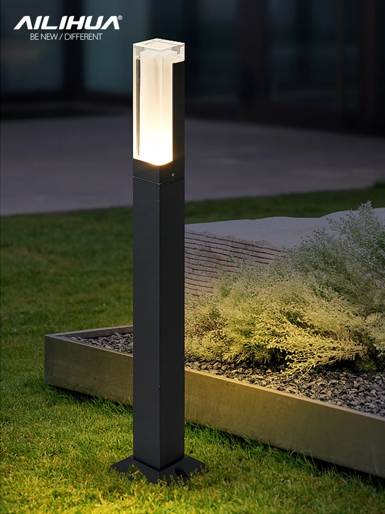 Outdoor Simplicity Waterproof IP65 10W COB LED Lawn Lamp 85~265V Square Aluminum Street Light For Garden Courtyard Lighting modern simplicity wall lamps led outdoor waterproof garden villa courtyard corrido lighting up and down two end spotlights