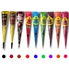 1pcs 25g Multicolor Indian GOLECHA Henna Cones Tattoo Paste For Temporary Tattoo Sticker Body Paint Art Cream Cone DIY Paint 1