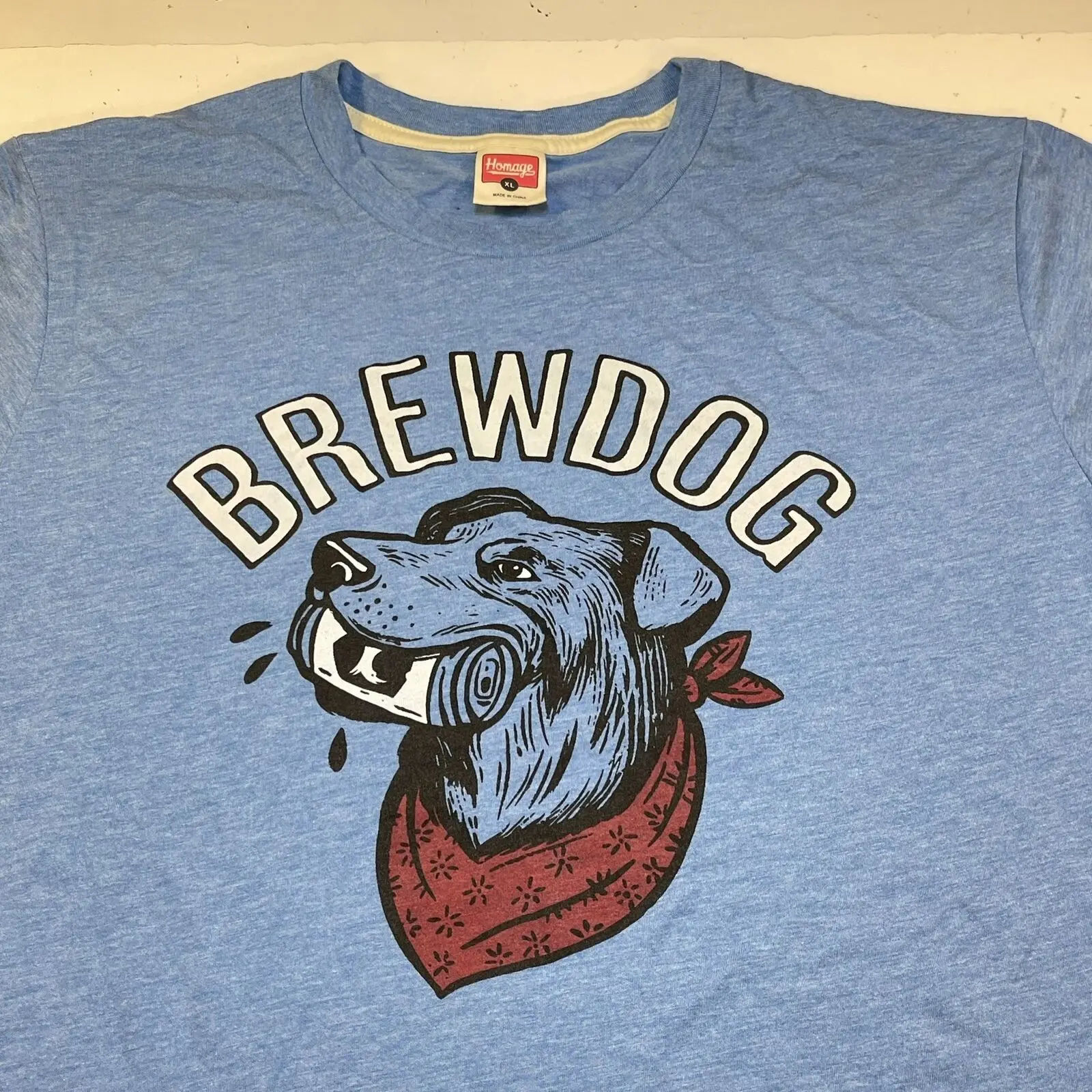 Omaggio Brewdog Fitch Beer Dive Bar Tee Shirt Mens Xl Blue