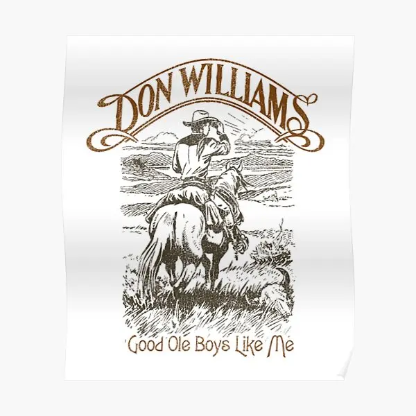 

Don Williams Poster Art Wall Picture Mural Room Vintage Modern Decor Painting Print Decoration Home Funny No Frame