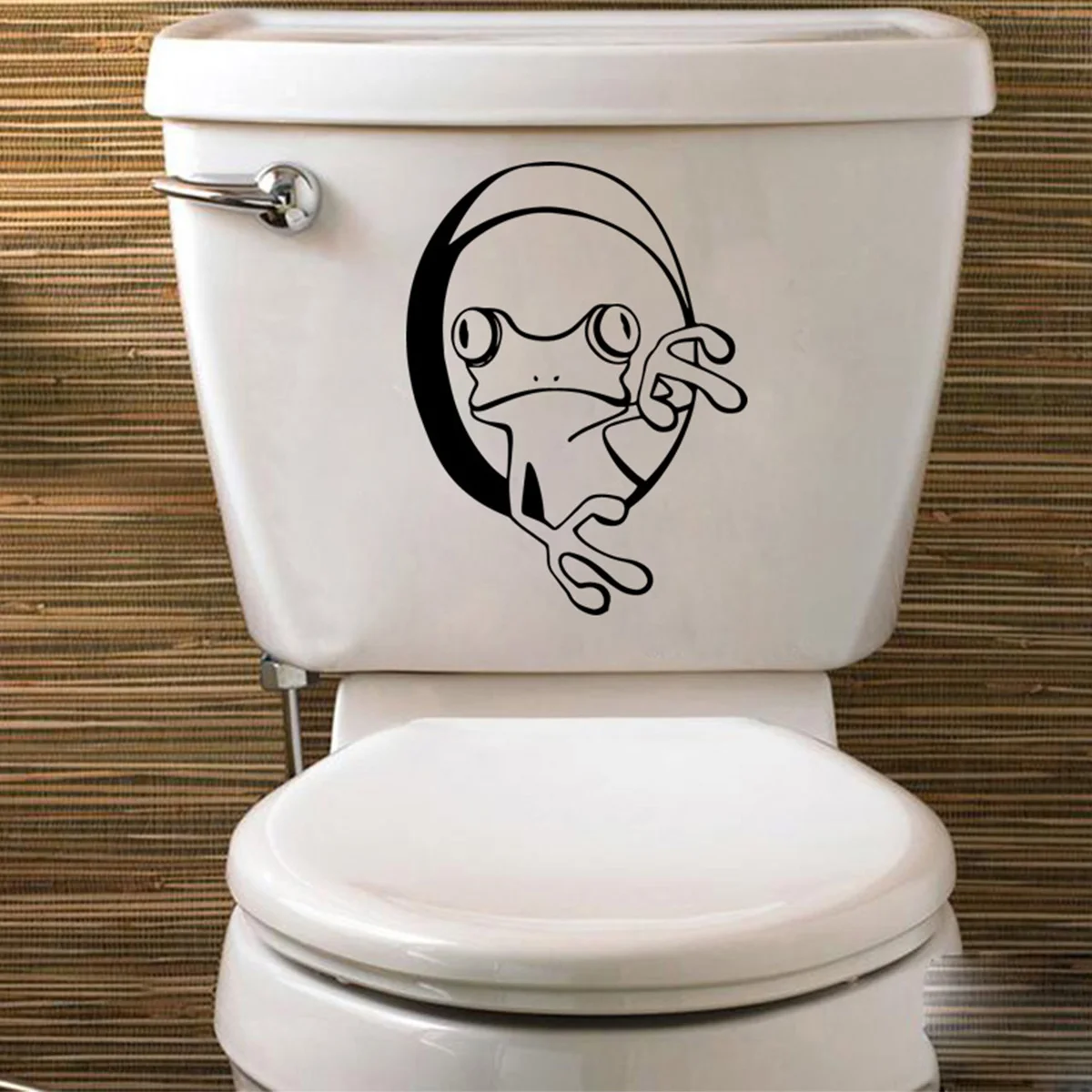 Toilet Label Sticker Cartoon Sticker Waterproof Vinyl Wallpaper Home Decor WC BackgroundDIY 1pc wall stickers toilet stickers