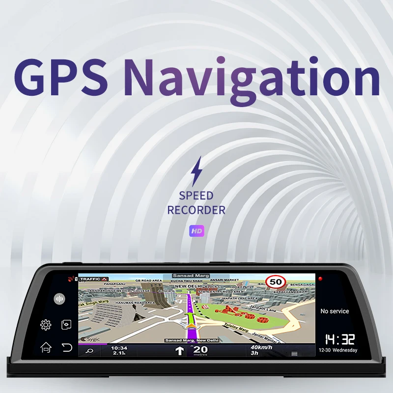 Bluavido ADAS ڵ   ī޶, ȵ̵ GPS ׺̼, 1080P   , ڵ  , 24 ð , 10 ġ IPS 4G