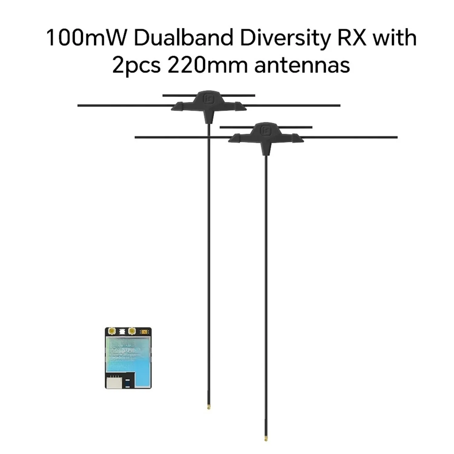 ELRS 듀얼 밴드 듀얼 안테나 트루 다이버시티 GemX Gemini FPV RX iFlight 무선 제어 모듈과 호환 가능