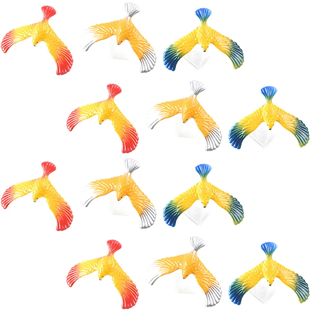 12 Pcs Balancing Eagle Toy Balance for Finger Balanced Bird Birds Gravity Kids Educational Toys Plastic