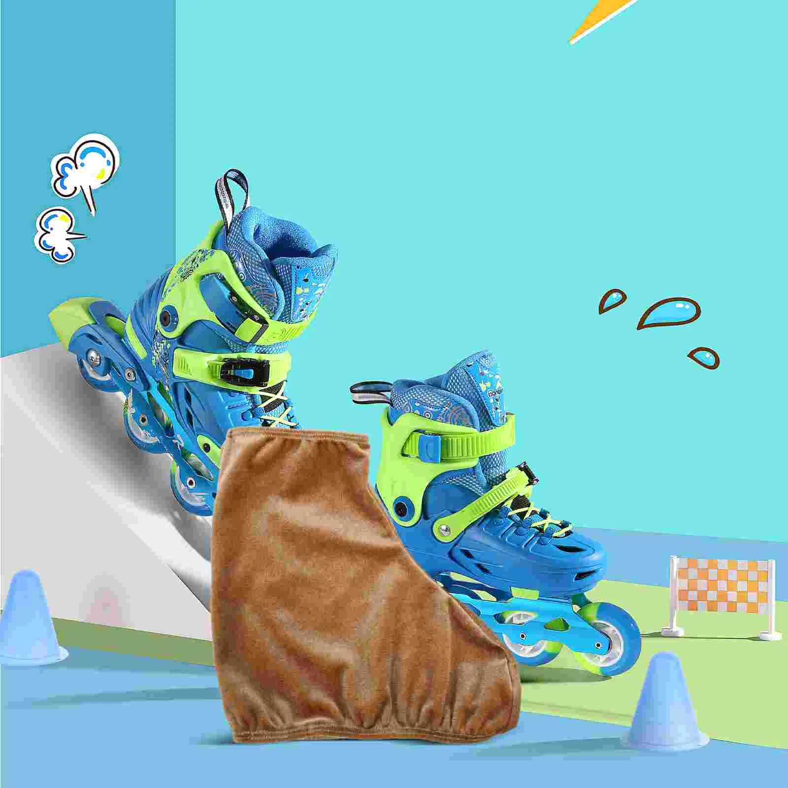 Skates Ankle Gel Pads Ice Figure Guards Kids Hockey Boot Covers Skating Shoes Washable Anti-dirty ice skate protector skating shoe covers