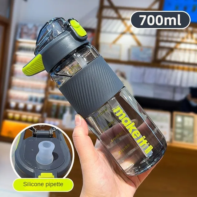 700ML High Temperature Resistant Plastic Water Cup Outdoor Men Women Sports Water Cup Anti-scalding Drop-resistant Straw Cup 5