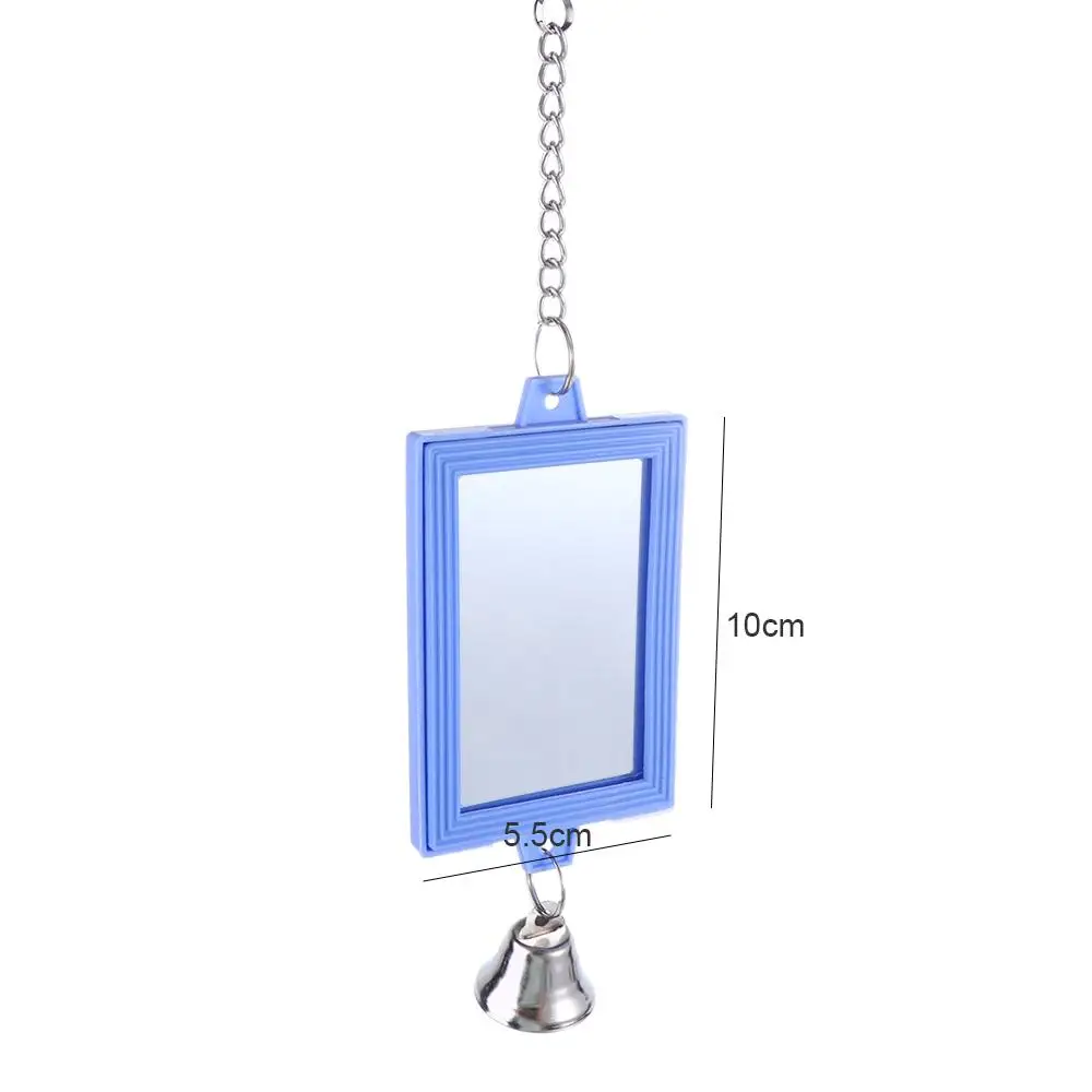 Parrot Toy Bird Toy Chew Interactive Mirror For Parrot Parakeets Macaws Lovebird Cockatiel Cage Bird Supplies