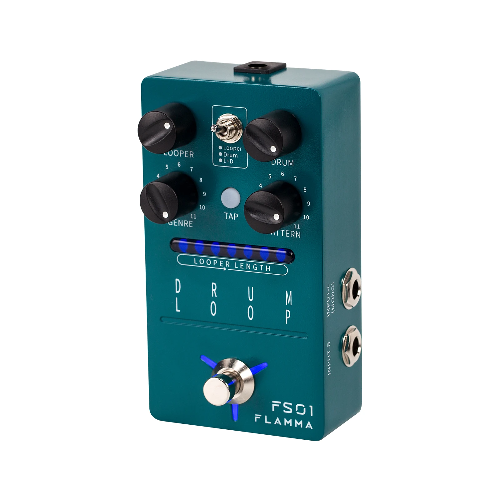 FLAMMA FS01 Drum Loop Drum Machine Looper Guitar Effects Pedal 20Min 11 Different Rhythm Styles