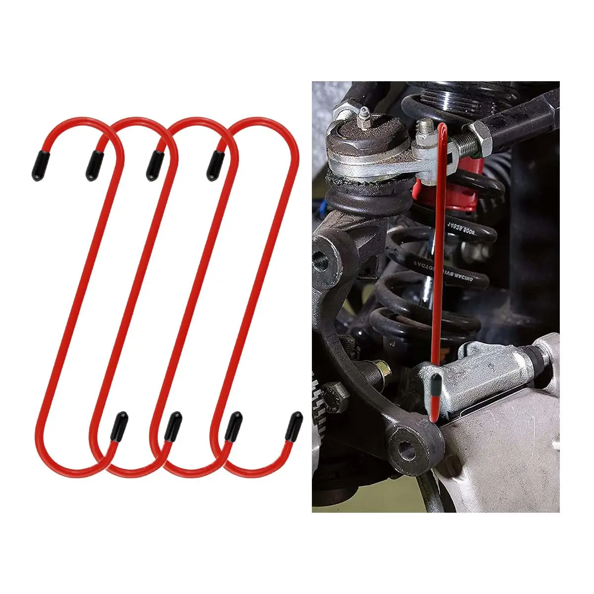 4Pcs Red