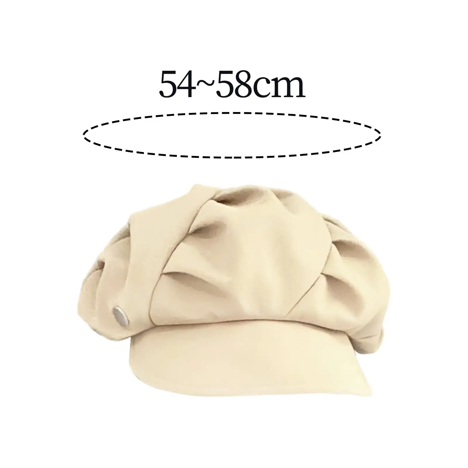 Womens Beret Hat Solid Color Painter Hat Adjustable Cabbie Hat Stylish Pleated Sun Hat Newsboy Cap for Shopping Travel Dating