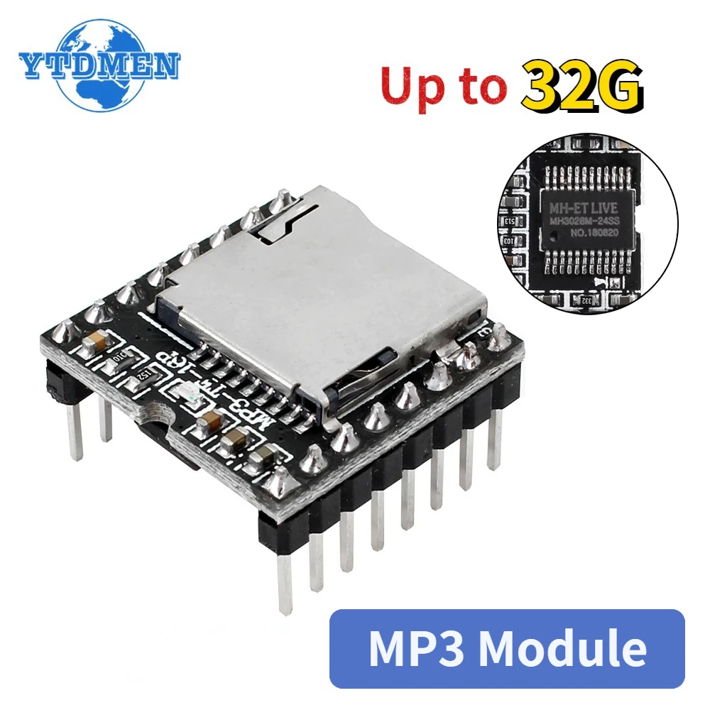 DFPlayer-Mini-MP3-Player-Module-16P-MP3-Audio-Voice-Decode-Board-for ... image.