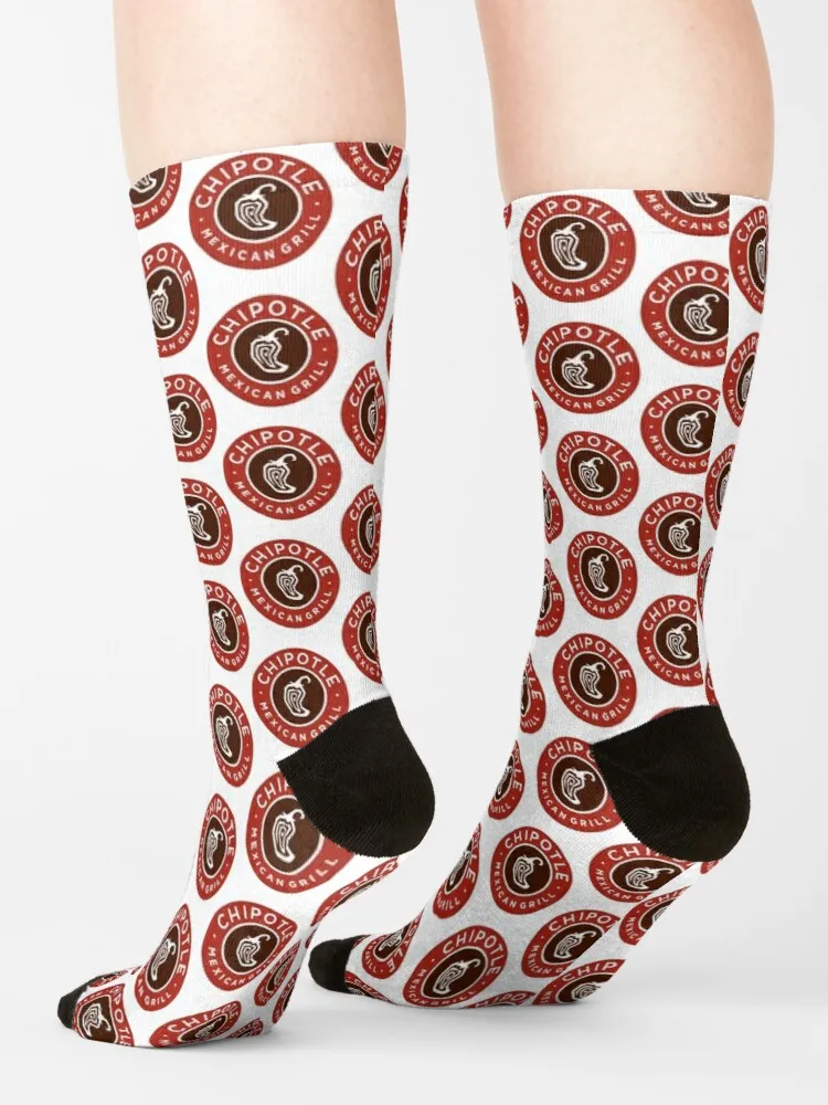 Chipotle-Calcetines con logotipo de restaurante para hombre, medias de invierno con parrilla mexicana