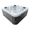 CE Approved Balboa System US Acrylic Massage Spa Tub 5 Person Whirlpool Outdoor Spa Deluxe Garden Hot Tub With 2 Lounger 4