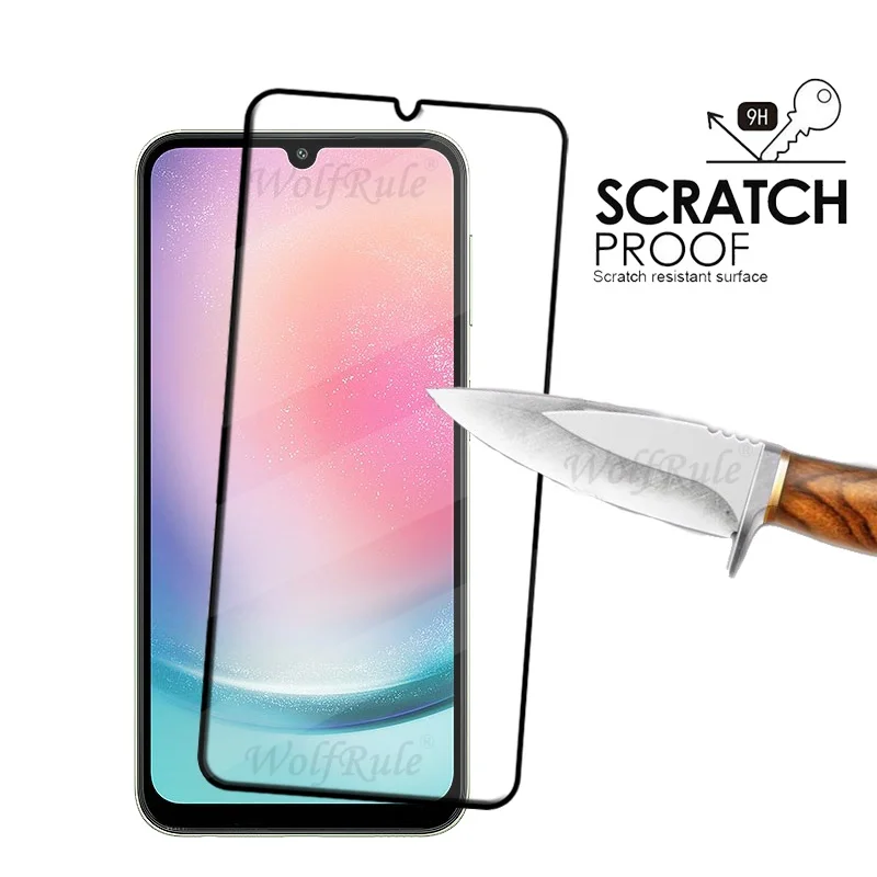 1/2/3/4PCS Volle Abdeckung Glas Für Samsung A24 Glas Samsung Galaxy A24 Gehärtetes Glas Volle Kleber Abdeckung Screen Protector Samsung a24 A 24 – Detail 1
