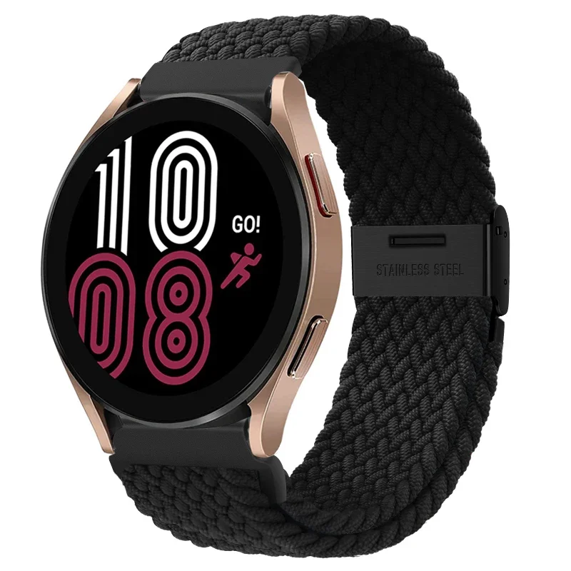 Braided Elastic Nylon Band - 20mm/22mm - Multi-Functional Smartwatch Bracelet