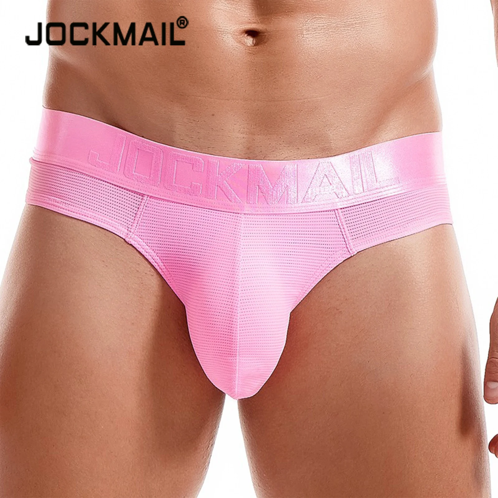 

Трусы-брифы Jockmail мужские, пикантное нижнее белье для мужчин, с выпуклым U-образным мешочком, трусы слипы для геев