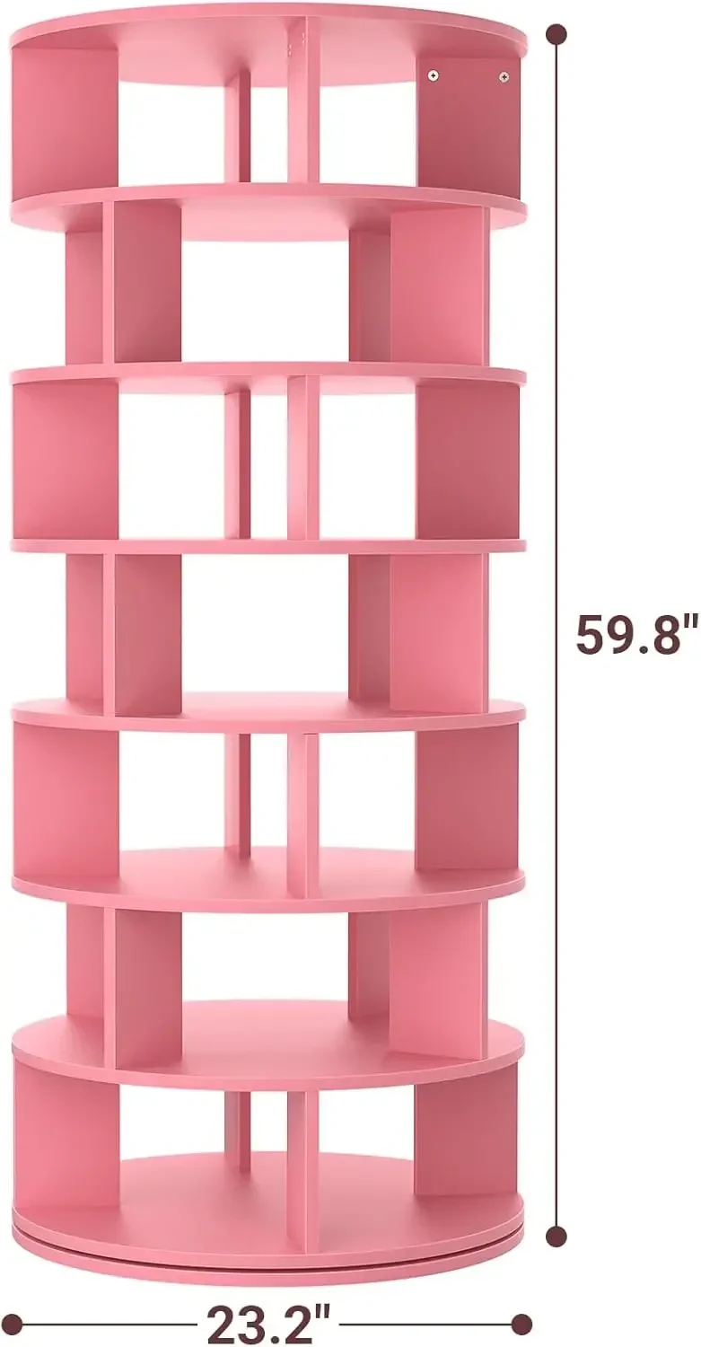 BestsellerRotating Shoe Rack Tower,7-Tier Spinning Shoe Rack 360 Revolving Shoe Racks Organizer for Closet, Display Round Storag