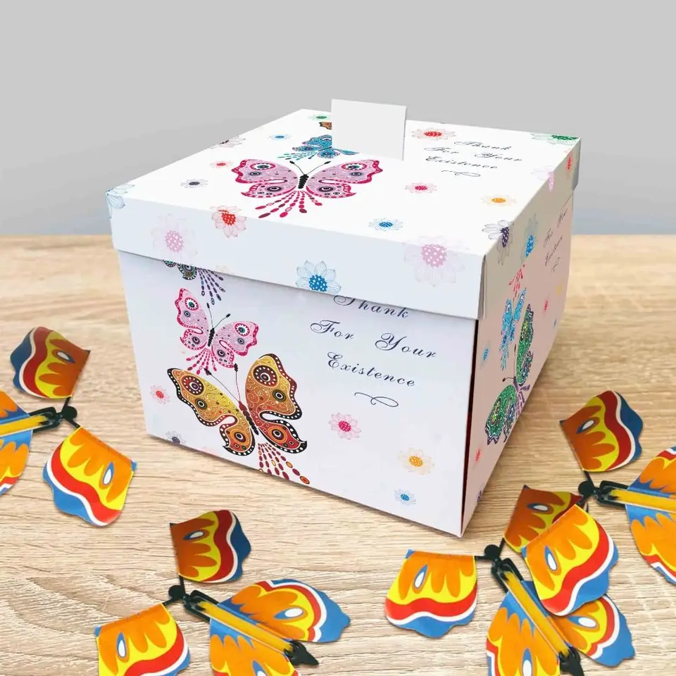 JIANTA Magic Flying Butterfly, verrassingsdoos met 8 stuks vlinders JIANTA Magic Flying Butterfly, verrassingsdoos met 8 stuks vlinders