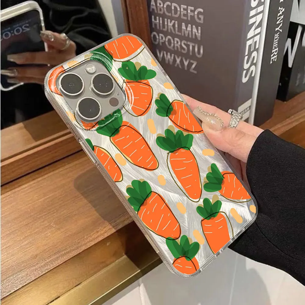 Shockproof Cartoon Carrot TPU Phone Case Cover