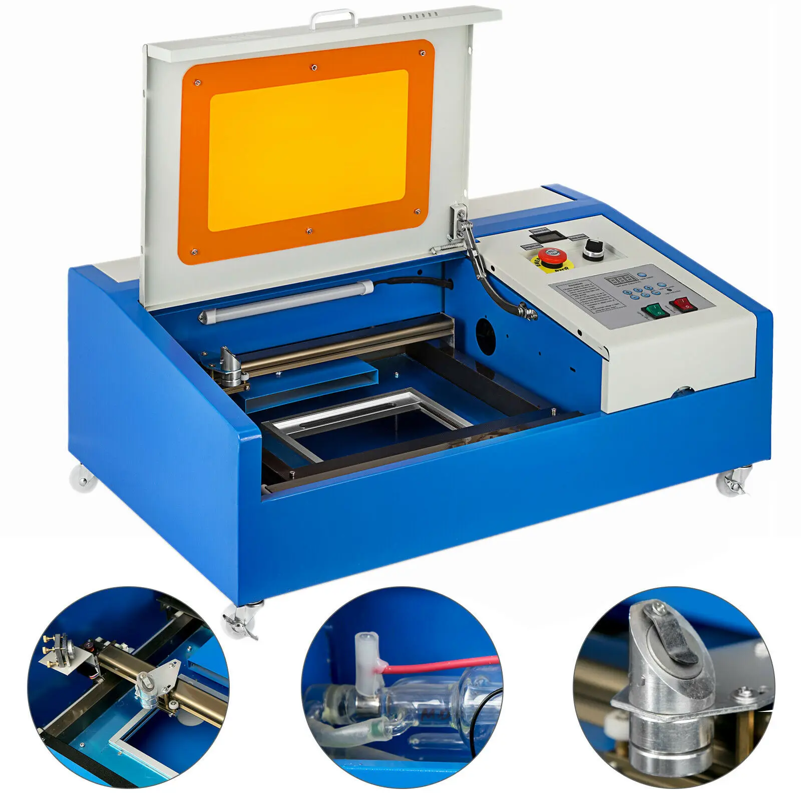 

Upgraded K40 40W CO2 Laser Engraver Cutting Machine Crafts Cutter USB Interface Free Shipment