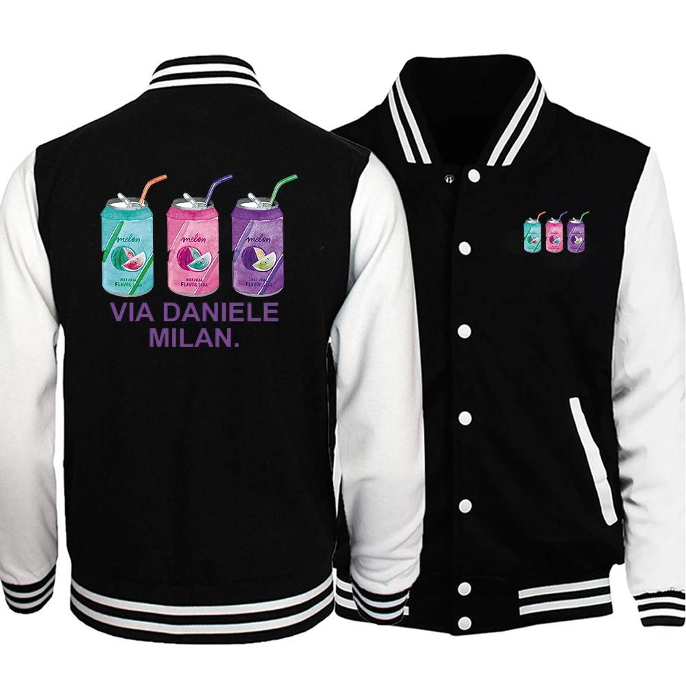 thumbnail image 1 of Chaqueta con estampado de lenguaje de señas esquelético para hombre, chaqueta de béisbol divertida de estilo hip hop, ropa de calle de gran tamaño para otoño, jersey de lana para hombre nuevo, 1 of 4