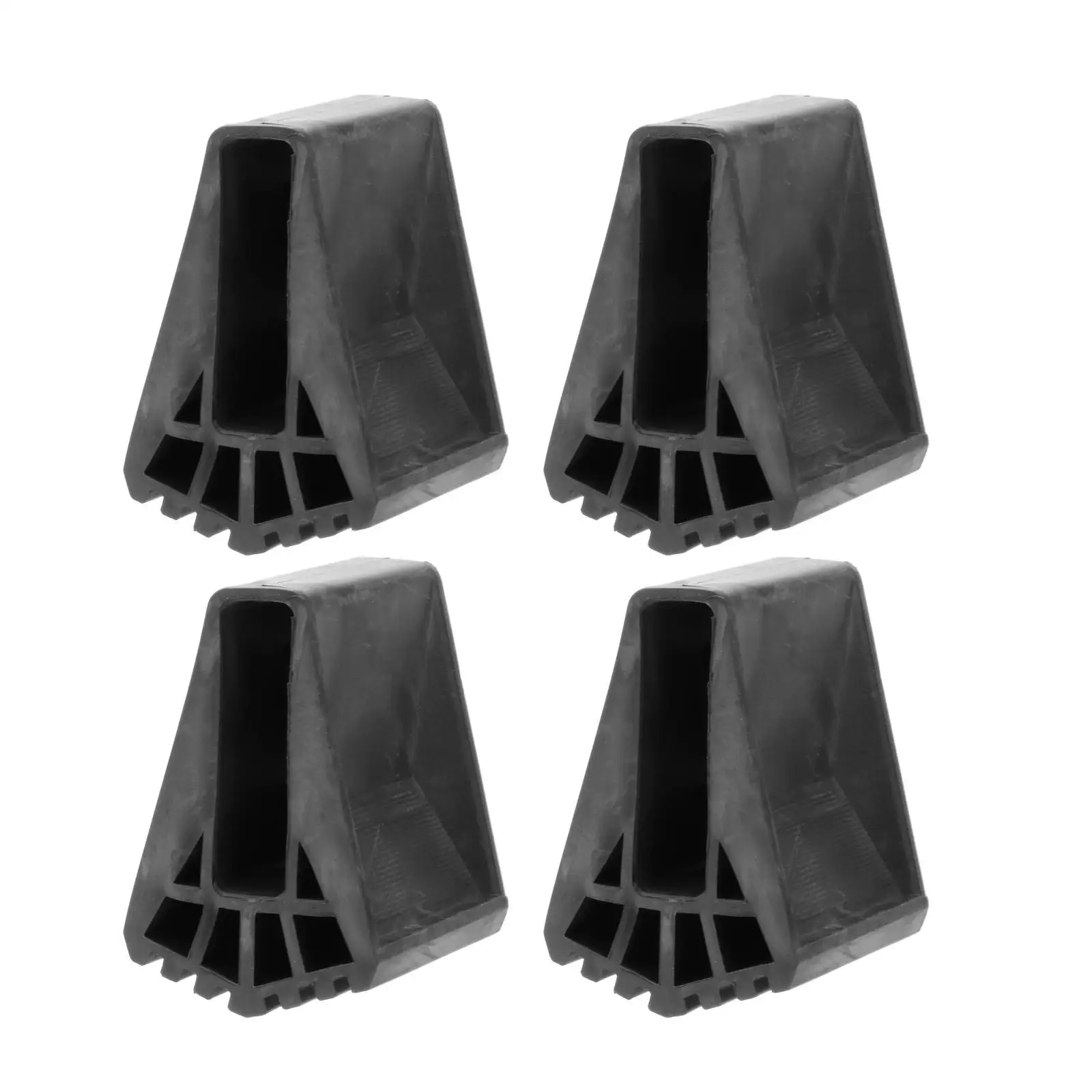 4 Pieces Ladder Feet Covers Pads Silicone Protector Trapezoid Pads Leg Caps