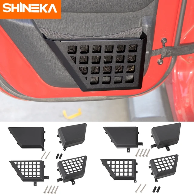 SHINEKA Auto Vorne Hinten Tür Lagerung Box Organizer Net Halter Tür Taschen  für Jeep Wrangler JK 2011-2017 Innen zubehör - AliExpress