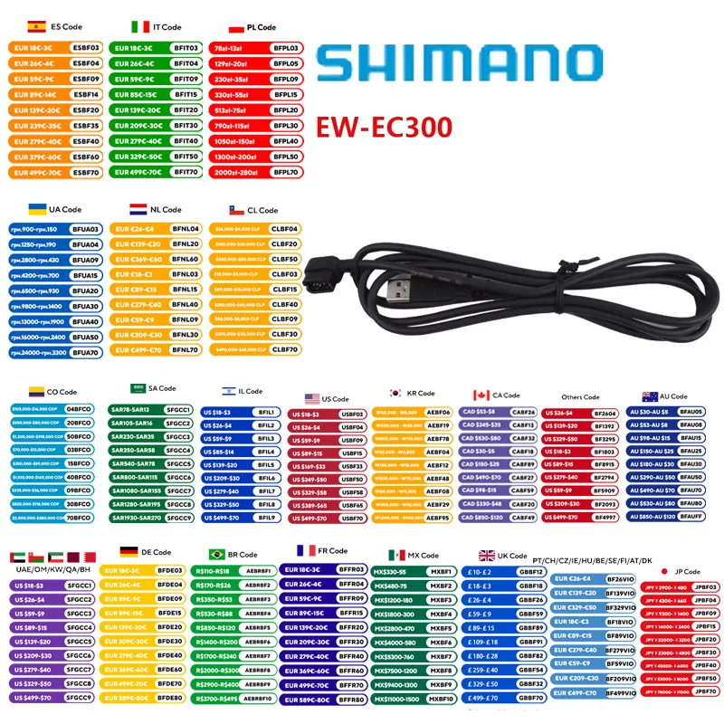 パーツ BT-DN300 & EW-3D300 & EW-EC300 パーツ BT-DN300 & EW-3D300 & EW-EC300 ロードバイク用充電ケーブル