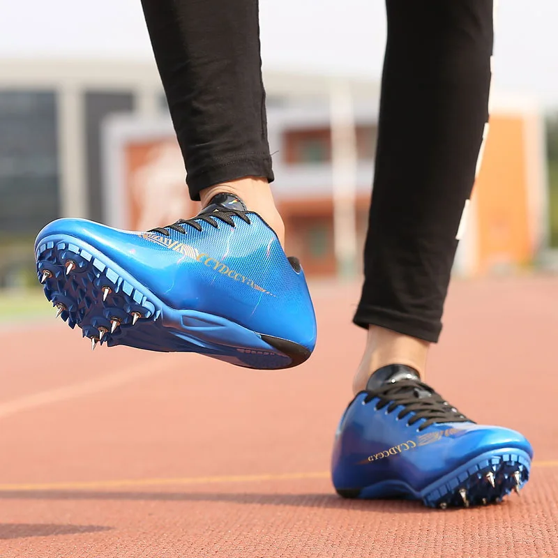 Running Shoes for Men and Women, Kids Track and Field Nails Sneakers, Students Sports Shoes, Plus Size 35-45