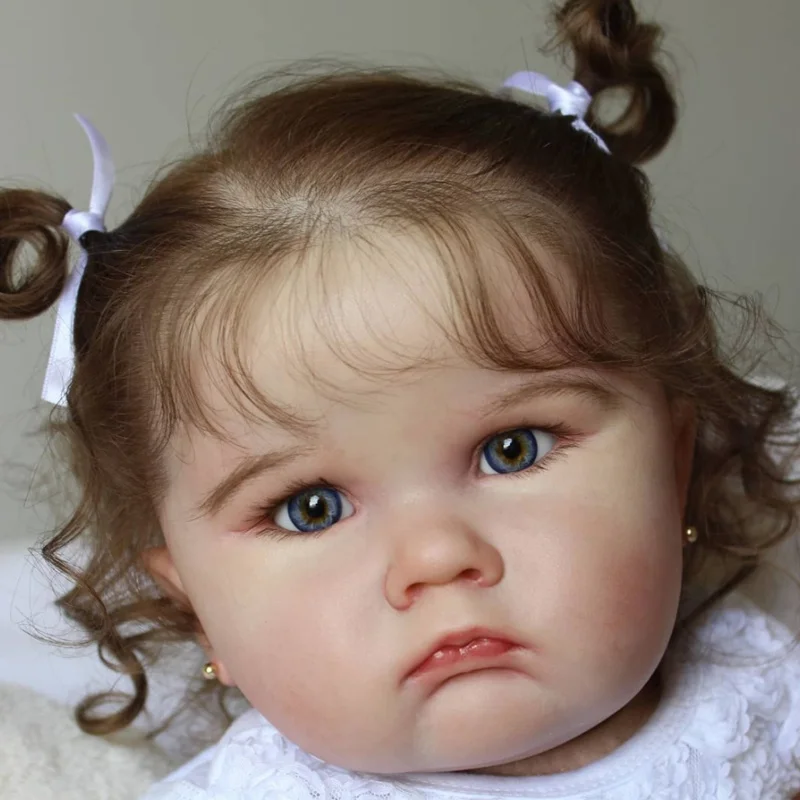 24-Inch Realistic Reborn Doll in White Dress 5