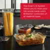 Rubbermaid Brilliance Glass Storage 3.2-Cup Food Containers with Lids 4