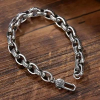 Bracelet Mantra à Six caractères en argent Sterling S925 pour hommes et femmes, haute qualité, prix d'usine, rétro, tendance, bijoux cadeau, nouvelle collection 2023 4